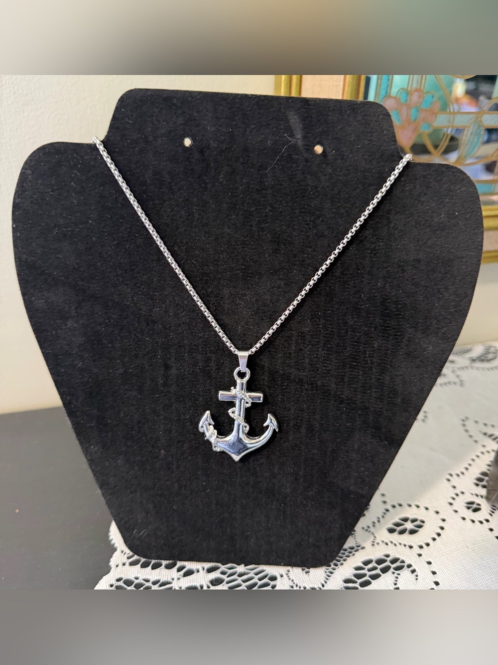 🆕 Stainless Steel Anchor Pendant Chain